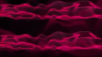 Dark pink color glossy wavy pattern background video