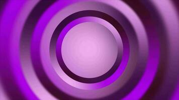 Animated 3d purple color circular element rotating background video