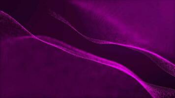 animado rosado color ondulado resumen digital partícula antecedentes video
