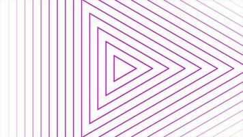 rosa Färg triangel- formad upprepa mönster bakgrund video