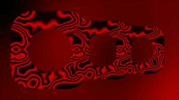 Red abstract pattern rotating square background video