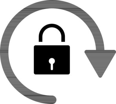 bloquear recargar o actualizar icono. vector