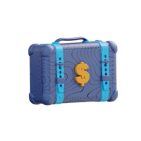 3d illustration business suitcase png