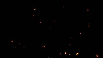 Loop glow fire particles animation abstract background video