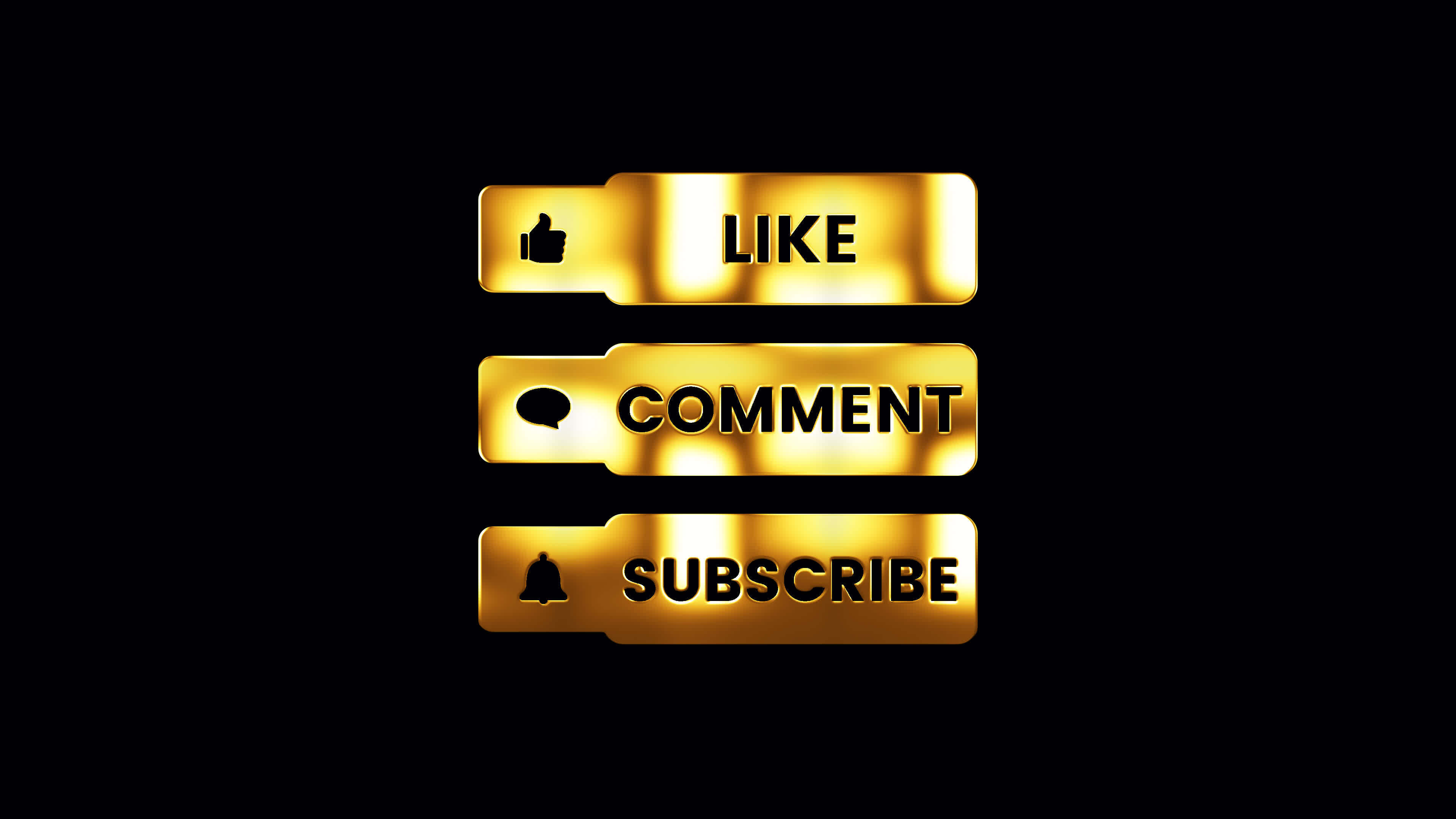 Loop of Like Comment Subscribe word nameplate text 24486708 Stock Video ...