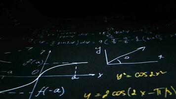 Wissenschaft Berechnung Physik Mathematik und Chemie Formeln Hintergrund video