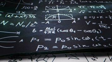 Wissenschaft Berechnung Physik Mathematik und Chemie Formeln Hintergrund Video