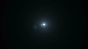 ciclo continuo centro stella ottico bagliore leggero rotazione astratto sfondo video