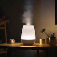 Room humidifier with warm light photo