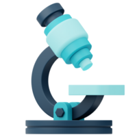 Microscope Medicine 3D Illustration png