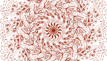 Illustration of red mandala motif decoration png