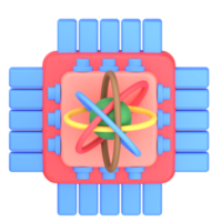 3d illustration of quantum computer png