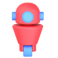 3d illustration of personal droid png