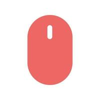 Flat Computer Mouse Icon Symbol Vector Illustration