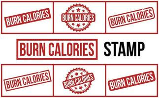 Burn calories Rubber Stamp Seal Vector