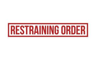 Restraining Order Rubber Stamp Seal Vector