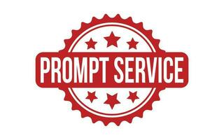 Prompt Service rubber grunge stamp seal vector