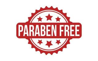 Paraben Free rubber grunge stamp seal vector