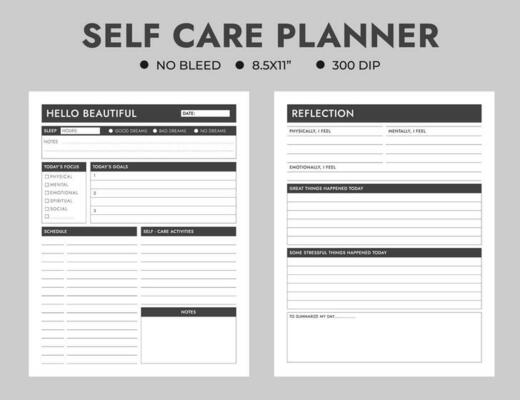 Self Care Planner Vector Art Icons And Graphics For Free Download Self Care Planner Vector Art Icons And Graphics For Free Download