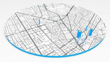 3d modelo Bogotá mapa fundo laço. fiação por aí Colômbia cidade ar imagens de vídeo. desatado panorama rotativo sobre centro da cidade pano de fundo. video