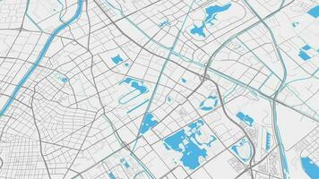 luz cinzento azul tianjin mapa fundo laço. fiação por aí China cidade ar imagens de vídeo. desatado panorama rotativo sobre centro da cidade pano de fundo. video