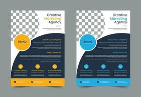 Creative Modern Corporate business flyer template design. Leaflet Brochure poster vector illustration. For marketing, business proposal, promotion, advertise, Annual Report, education, sale