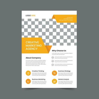 Creative Modern Corporate business flyer template design. Leaflet Brochure poster vector illustration. For marketing, business proposal, promotion, advertise, Annual Report, education, sale