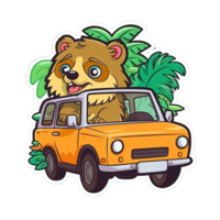 Cute Dogs Driving Stickers Bundle png