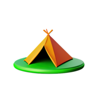 camping tent 3d illustratie png