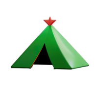 camping tente 3d illustration png