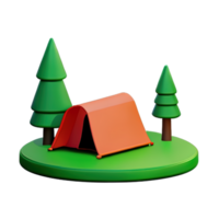 Camping Zelt 3d Illustration png