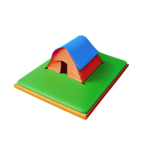 camping tent 3d illustratie png