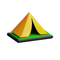 camping tent 3d illustratie png