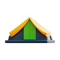 camping tente 3d illustration png