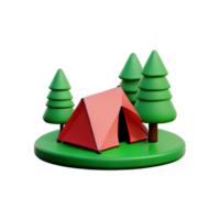 camping tent 3d illustratie png