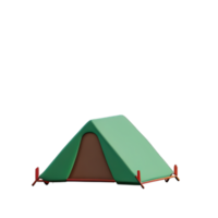 Camping tent 3d illustration png