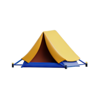 campeggio tenda 3d illustrazione png