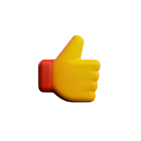 Symbol 3d Emoji mögen png