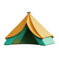 campeggio tenda 3d illustrazione png