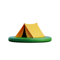 camping tent 3d illustratie png