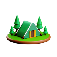 Camping Zelt 3d Illustration png