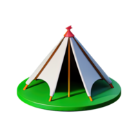 campeggio tenda 3d illustrazione png