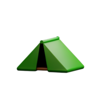 Camping tent 3d illustration png