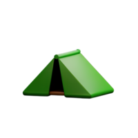 campeggio tenda 3d illustrazione png