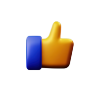 Symbol 3d Emoji mögen png