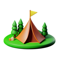 Camping Zelt 3d Illustration png