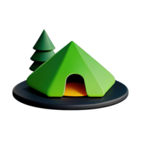 camping tent 3d illustratie png