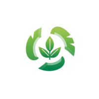 folha botânica natureza ecologia logotipo .generativo ai png