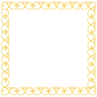 Gold Vintage Frame Wreath Design, Holiday Bokeh Background png