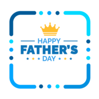 happy Father's Day social media post typography, greetings, banner, background and poster transparent png design template celebrate in june. Father's Day background or banner, necktie, glasses, hat.